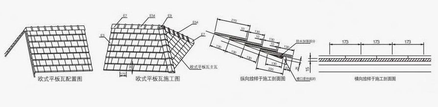 屋面瓦之平板瓦的安装方法和施工步骤